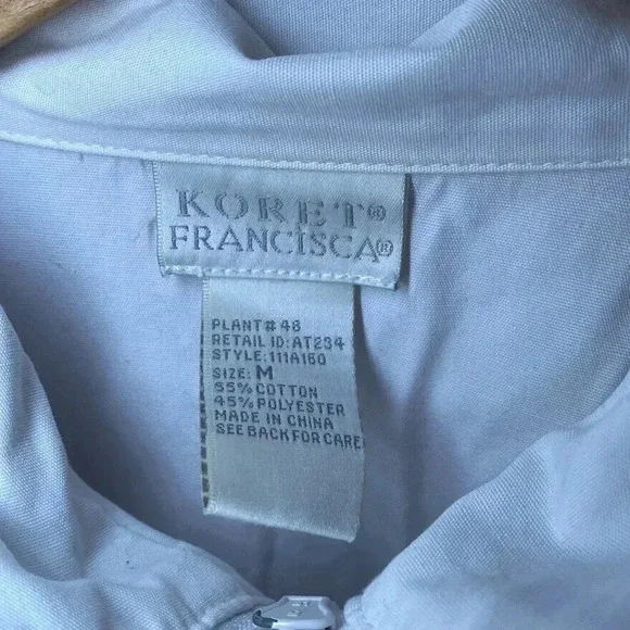 Vintage Koret Francisca Women’s Geometric Jacket White Colorful Medium - Picture 4 of 8